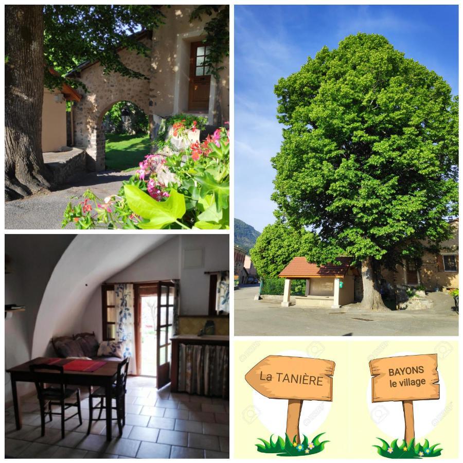 Gite La Taniere Des Alpes Bayons Exterior photo